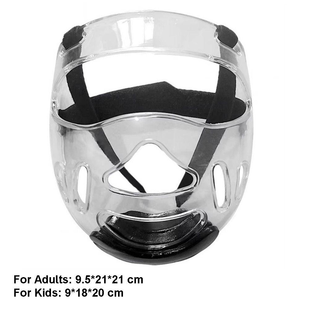 Removable Taekwondo Face Shield EVA Foam Head Protector Premium Boxing Headgear Martial Arts
