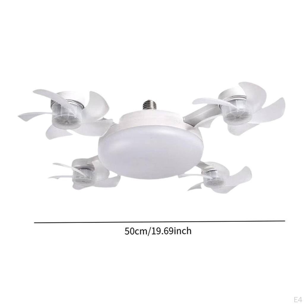 Ceiling Fan Light Dimmable Remote Control Adjustable Wind Decor Lighting Fixture Pendant Lamp