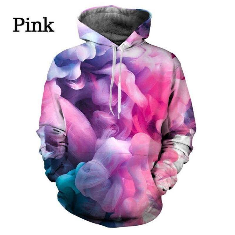 New Fashion Men's Women's Hoodie Sweatshirt Fun 3D Color Printed Hoodie Trend Sportswear Long Sleeve Top