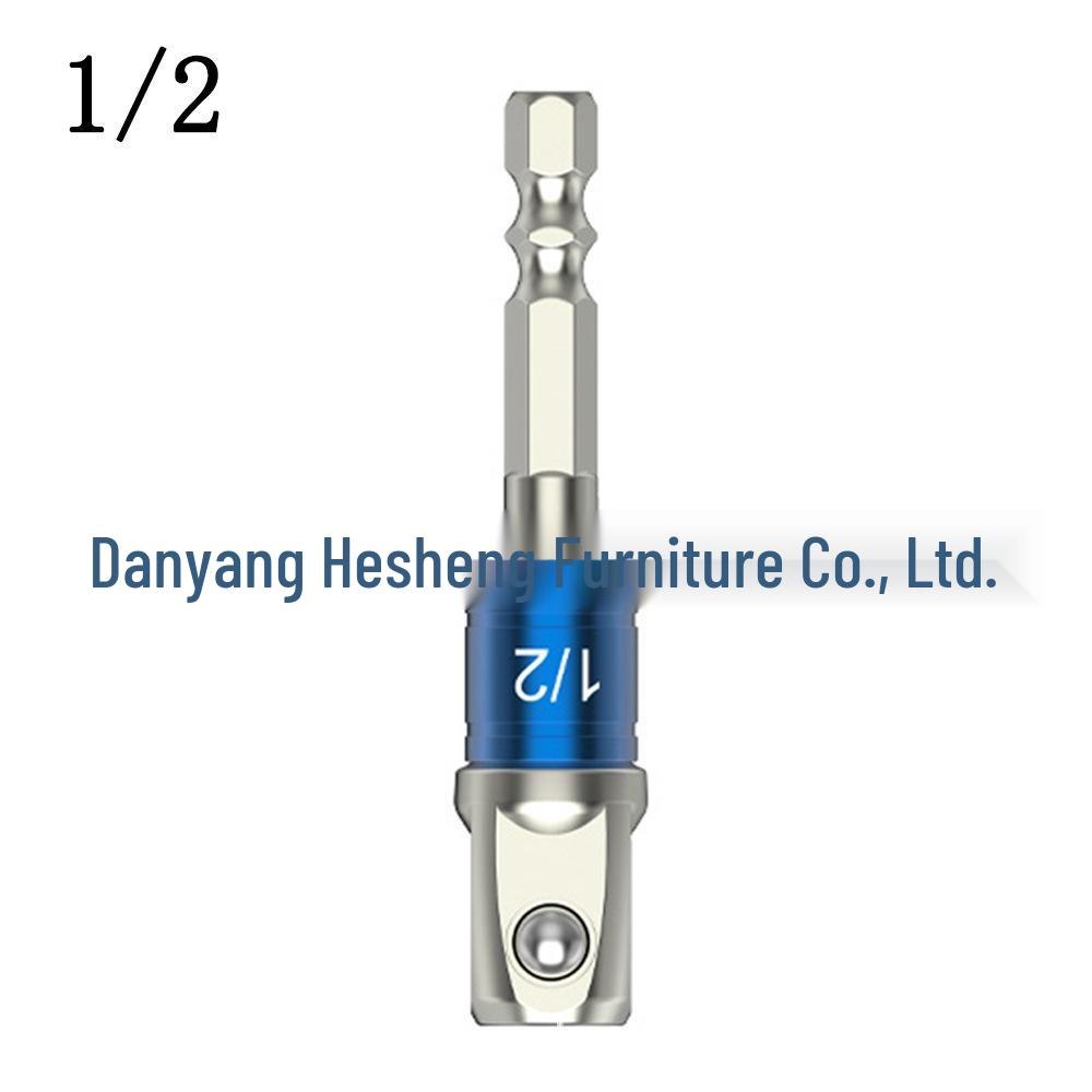 Набор из 3 предметов адаптеров для ударного гайковерта с шестигранным хвостовиком (1/2", 3/8", 1/4") для электрической отвертки