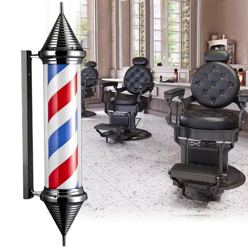 Ceiling Post Led Lamp Barberska Barberski Barber Sign Advertising Salon 103cm