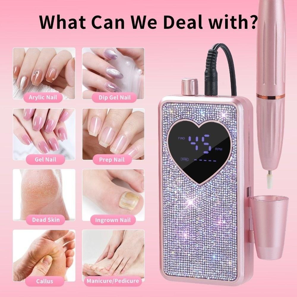 High-Speed Hanging Clip Electric Nail Drill 45000RPM Nail Gel Polish Machine For Gel Polish