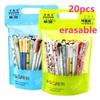 10/20Pcs 0.35mm Animal Black Blue Ink Magic Erasable Gel Pen School Stationery