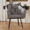 Light Luxury Cream Style Makeup Chair with Cute Backrest – Ideal for Girls' Bedroom & Live Streaming