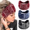 3Pcs Stretchy Headband Boho Print Hairband for Women Girls Yoga Sports Workout