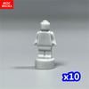 10 шт./лот Фигурка MOC Bricks 16478 1,8 см Мини-статуя Капюшон Пустая модель Строительные блоки Пользовательские Ненапечатанные куклы Игрушки для детей