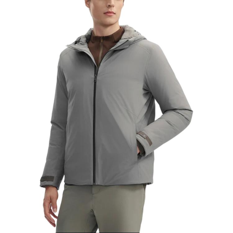 Men's Jacket FILA BLUE Down Jacket Men's Star Morning Gray