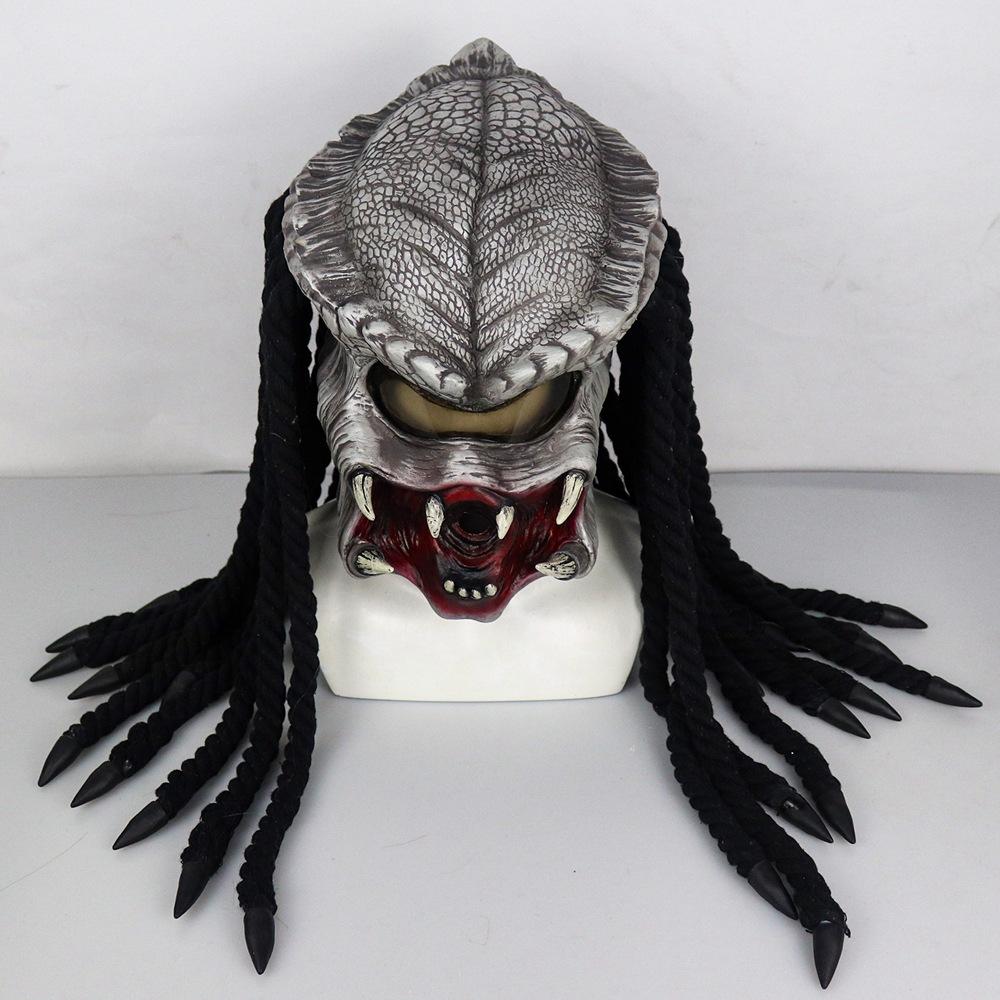 Full Face Mask 3D Sofia's Predator Halloween Headgear Face Mask Alien Terror Fancy Dress Party Props Cosplay Latex Mask