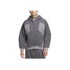 adidas Мужская толстовка с капюшоном на молнии из флиса Essentials Черная JM6189
