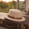Warm Formal Hat Belt Ornament Opper Hat Trendy Bucket Hat  Autumn and Winter