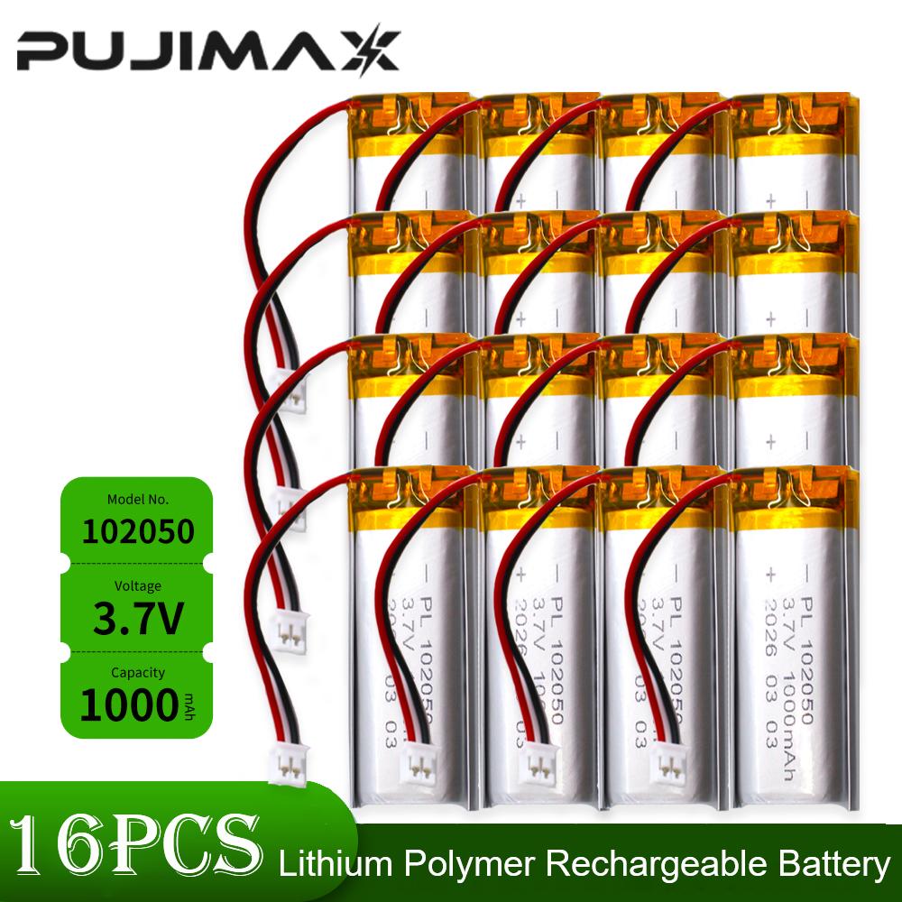 PUJIMAX 102050 3,7 В 1000 мАч Li-Po элементы Литий-полимерный перезаряжаемый аккумулятор для MP3 GPS Прибора для красоты GPS Светодиодного света с платой PCB