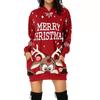Christmas Printed Long Sleeved Pocket Hoodie Casual and Fashionable Sweater