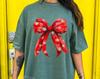 Coquette Christmas Shirt, Red Snowflake Bow Christmas T-shirt, Christmas Sweater, Women Shirt for Christmas, Gift For Christmas, Xmas Tee
