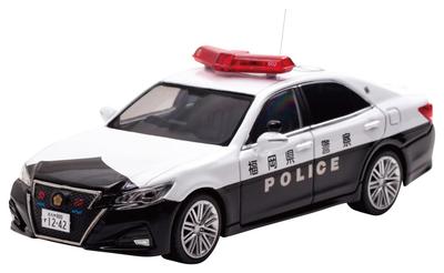 Toyota Crown Athlete 2020 года, полицейское управление префектуры Фукуока, мобильная полицейская машина полицейского управления Китакюсю, готовый продукт RAI'S 1/43 (GRS214)