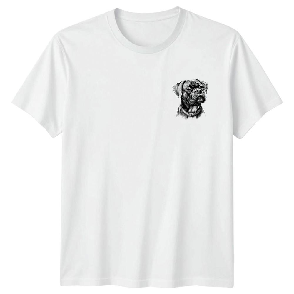 Boxer Dog Portrait Dogs Animals Unisexs TShirt Unisexs Tee Graphic Unisex Top