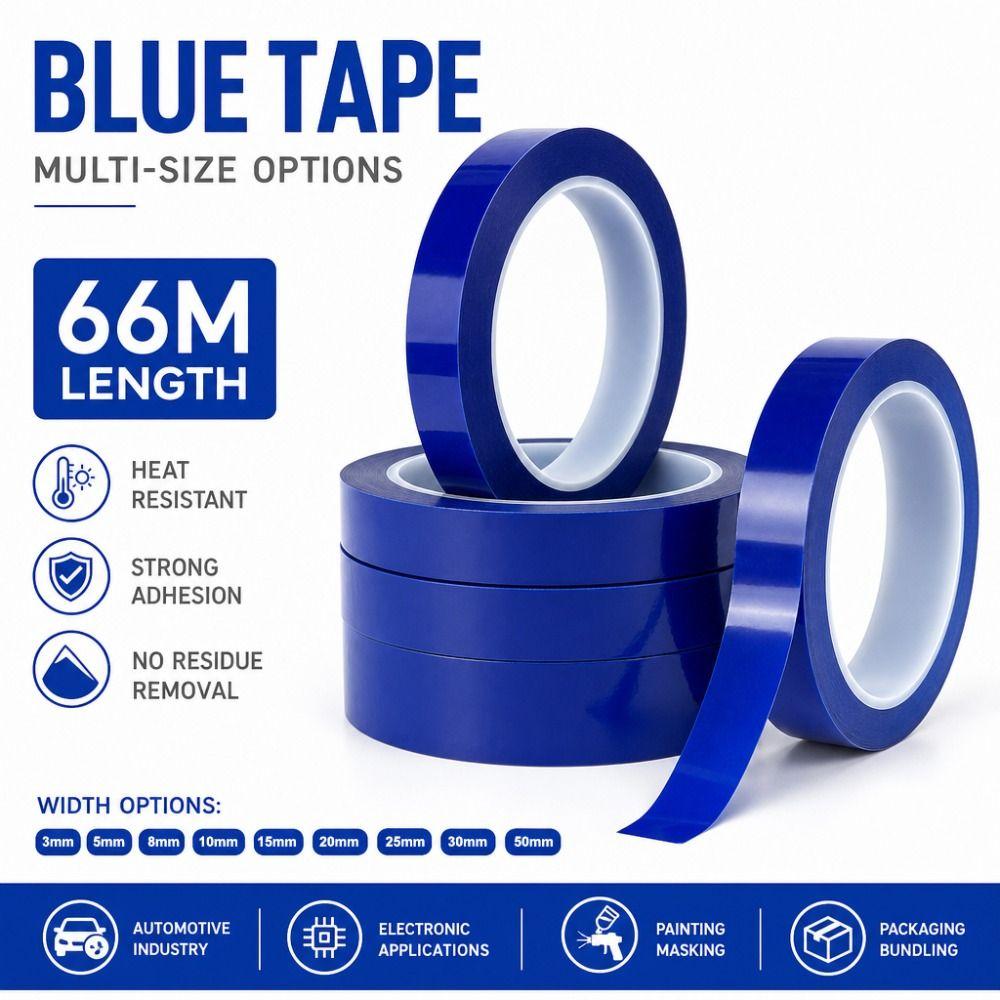 66 Meters Coding Tape 3/5/8/10mm Width Mylar Tape High Insulate Marker Line Tape