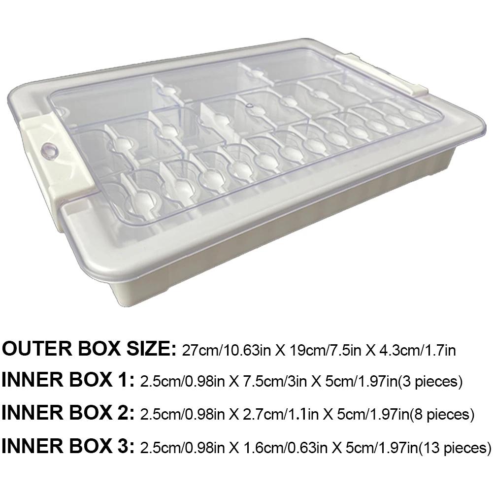 9/15/21/24/26/39 Grids Plastic Organizer Box Diamond Painting Accessories Box Bead Jewelry Storage Box Diy Art Craft Container