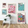 Ewposition Yayoi Kusama Art Poster Garnish Wall Canvas Print Japanese Pop Abstract Retro Pumpkin Painting Living Room Home Decor