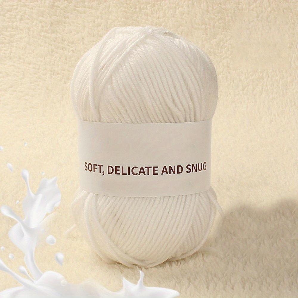 4 шт. 4-х ниточная разноцветная гребенная пряжа, мягкая, яркая и прочная для самостоятельного вязания крючком, вязания свитеров, кукольной пряжи, изготовления цветов и многого другого