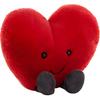 Jellycat Серия забавных предметов персонаж jellycat милое красное сердце успокаивающая кукла плюшевая кукла высота 11 см