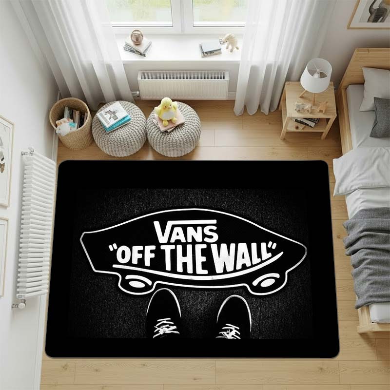 VANS Skateboarding Surfing Trendy fashion brand Area Rug,Entrance door Floor Mat, Non Slip Carpet Bedroom livingroom,Entryway rug,Home Decor