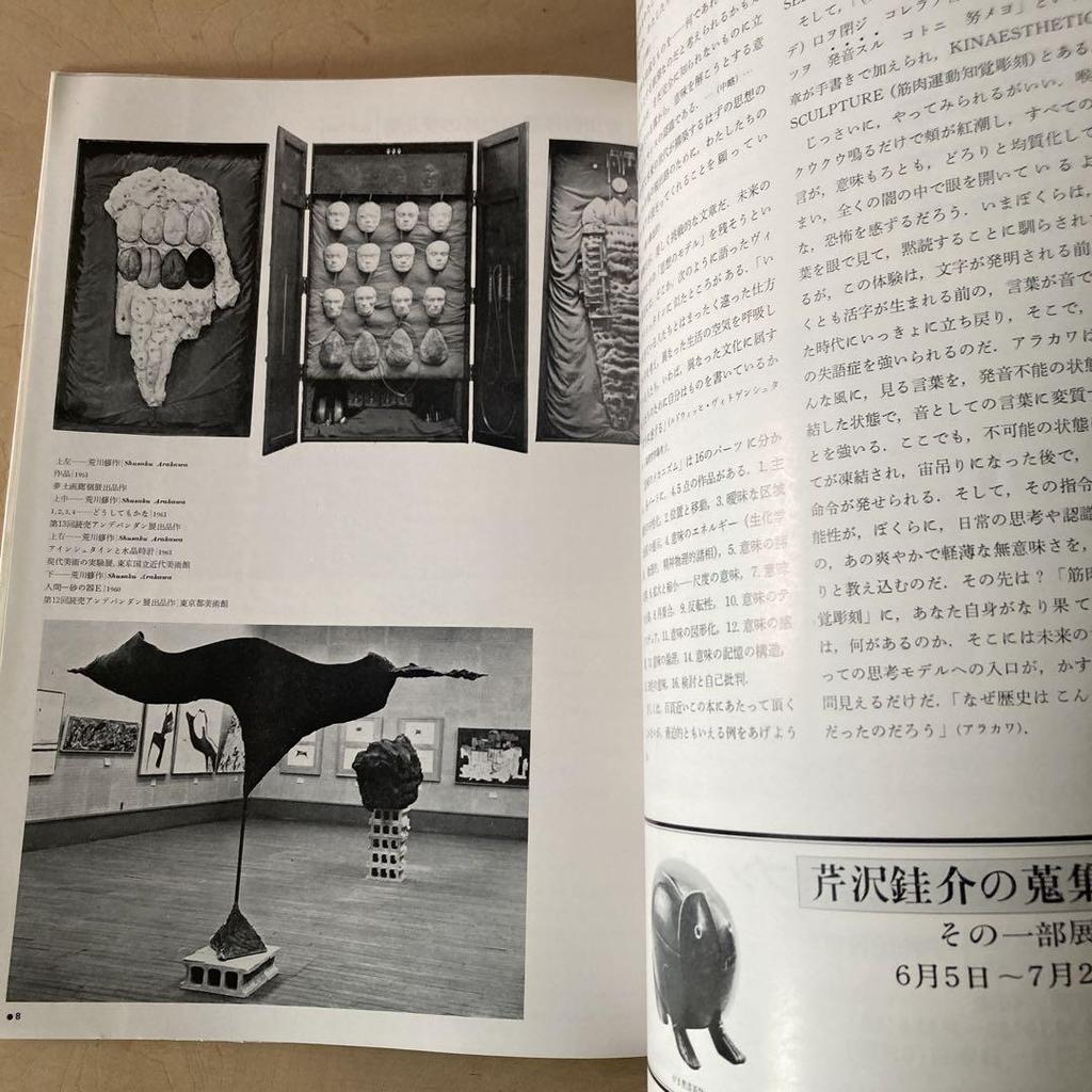 [USED] 1979 Shusaku Arakawa Special Feature Mizue Rare Book Artist