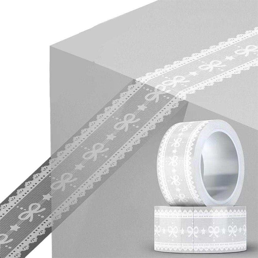 Bowknot Masking Tape 100M/Roll Clear Tape Fashion Gift Box Packaging Tape for Bags Seal
