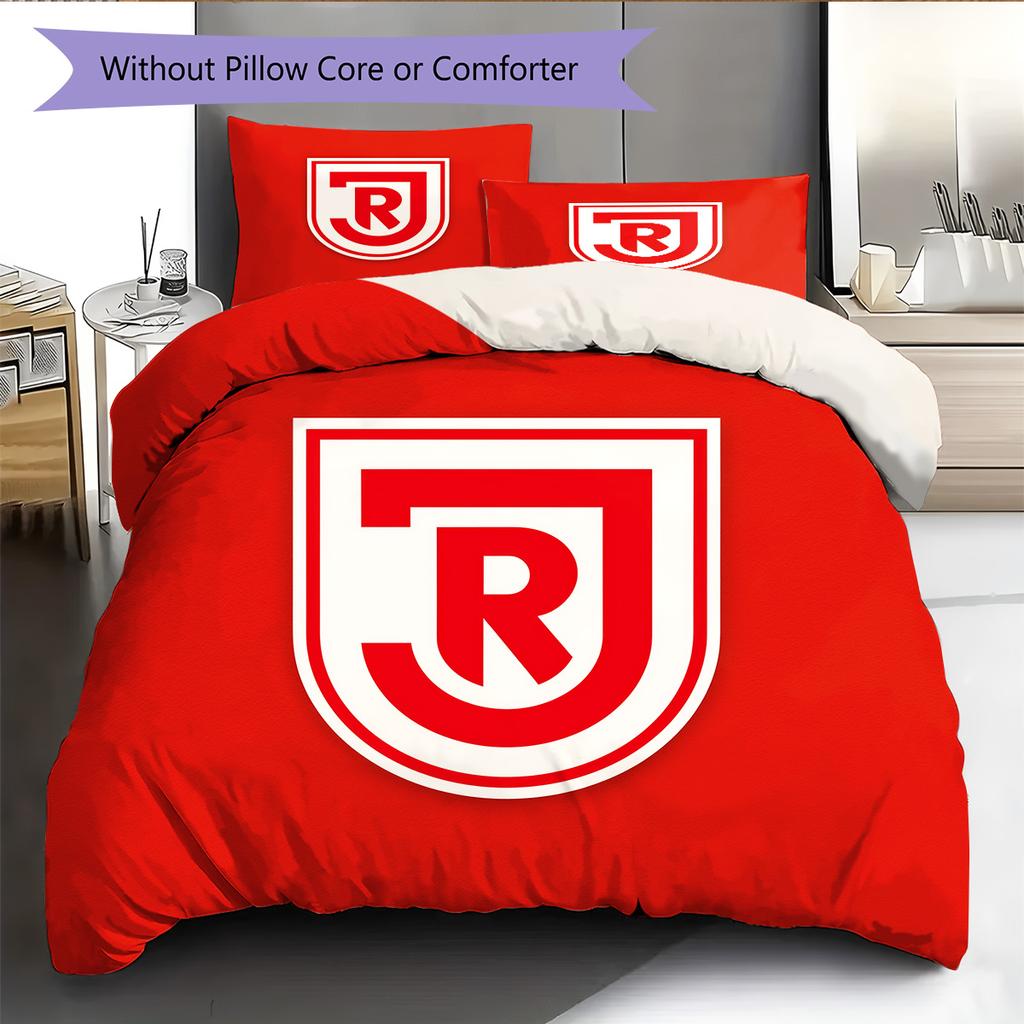 SSV Jahn Regensburg Pattern Bedding Quilt Set Home Decoration Gift (1 * duvet cover + 2 * pillowcase without core)