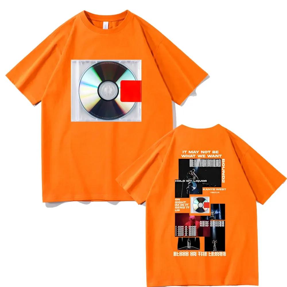 Rapper Kanye West Yeezus It May Not Be What We Want Album Cover Tshirt Unisexs Hip Hop Vintage T Shirt Male Oversized Streetwear