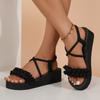 Fashion 2025 New Women Leisure Sandals Summer Wedges Shoes Soft EVA Sole Light Weight Girls Student Daily Platform Sandalias