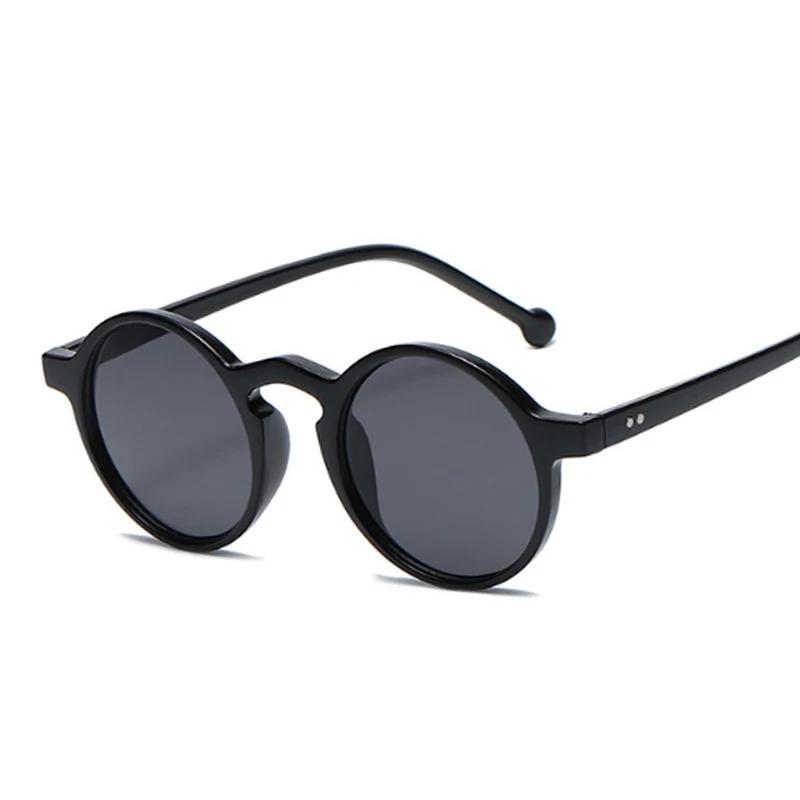 Retro Round Sunglasses Women Brand Designer Vintage Sun Glasses Female Black Outdoor Eyewear Fashion Ins Style Popular