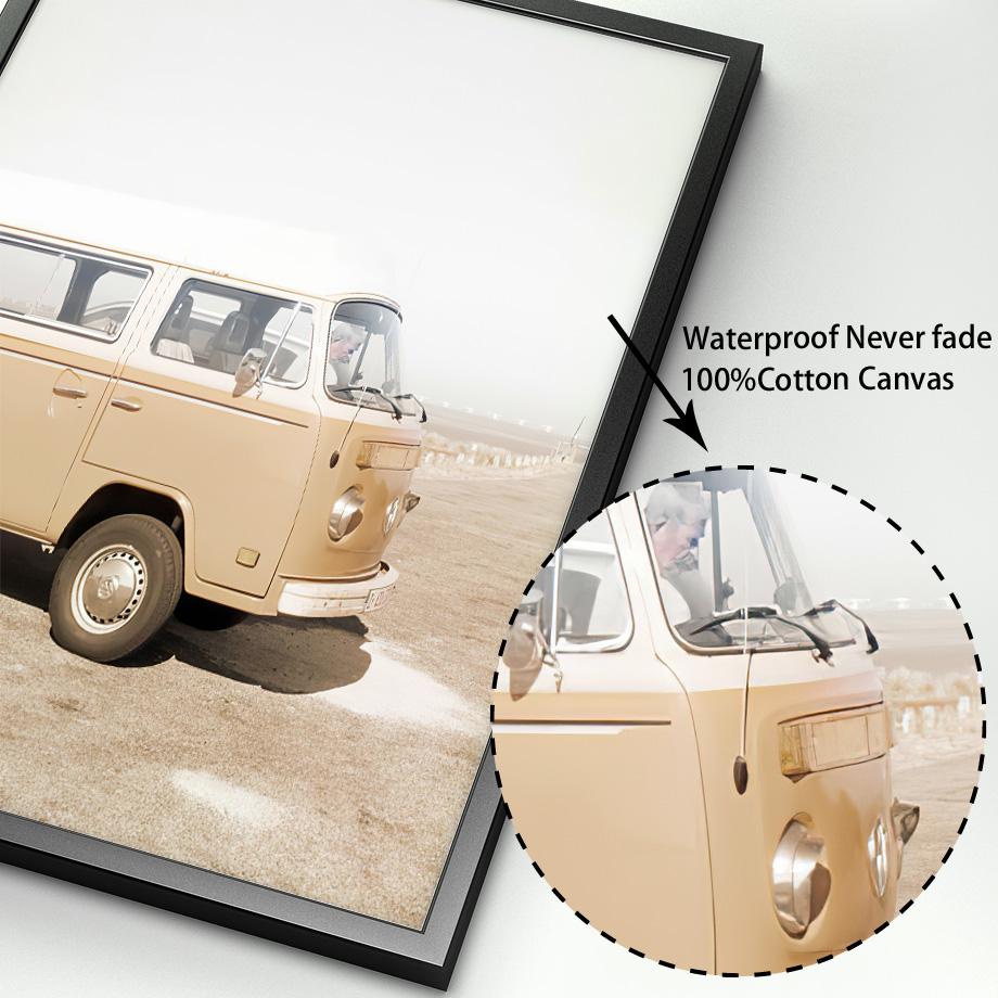 Бежевый Пейзаж Плакат Пляж Пшеница Тростник Трава Цветок Волны Причал Настенная Художественная печать Путешествия Ван Холст Картина Декор в гостиную