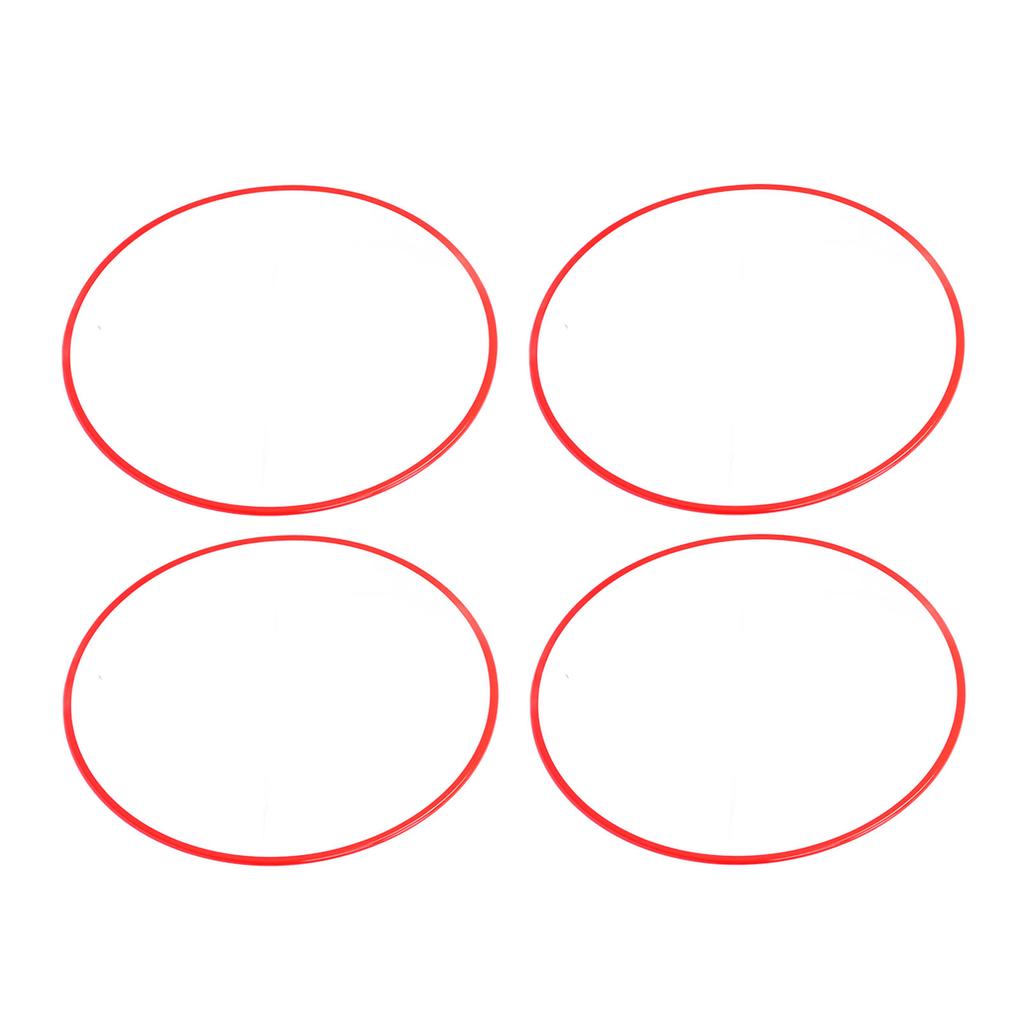 4Pcs Wheel Rim Protector Aluminum Alloy Scratch Resistant Car Rims Protection Decorative Ring for 19 Inch Hub Red