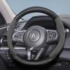 zkfan8 Suitable for Acura Suede Matte Carbon Fiber Texture Steering Wheel Cover Suitable for Mdx Rsx Integra Tl 2009 Ilx Rl Rdx 