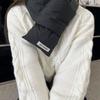 Warm Wrap Korean Style Scarf Solid Color Autumn Winter Shawl Scarf Fashion Down Neck Scarf  Outdoor
