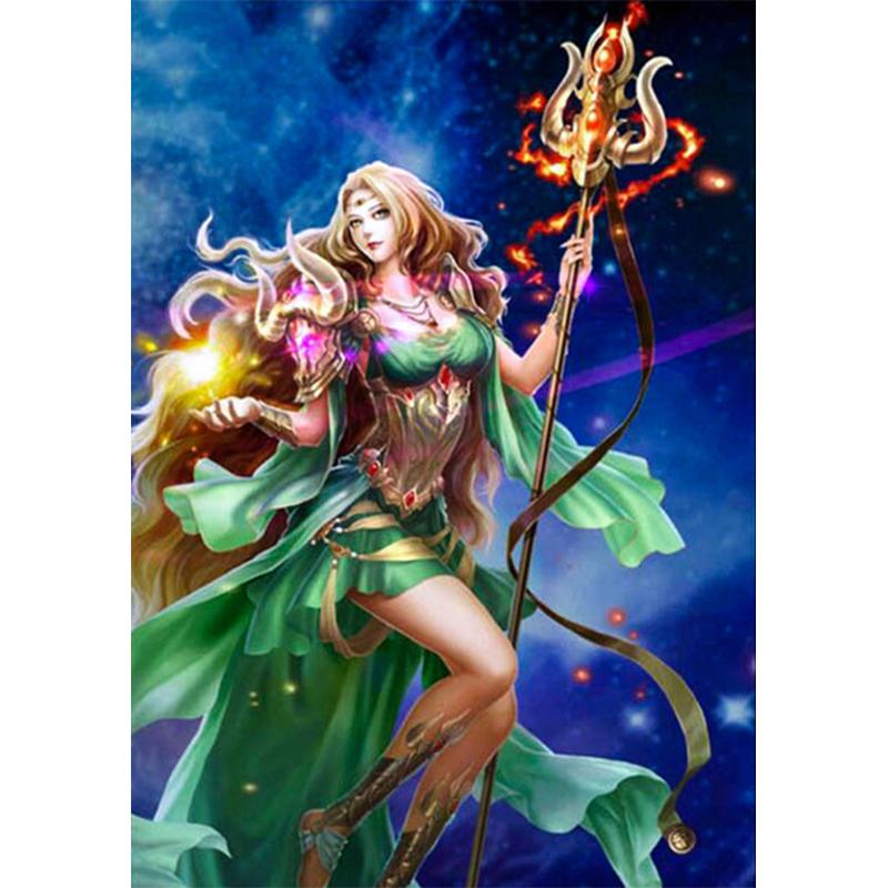 5D Diy алмазная живопись мультфильм женщина комплект для вышивки крестом полная круглая дрель вышивка мозаика художественная картина живого декора