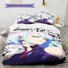 Lucyna Kushinada Pattern Bedding,Quilt Set Quilt Cover Pillowcase Home Birthday Gift(1 * duvet cover + 2 * pillowcase, without core)