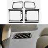 6x Black Air Vent Sticker Carbon Fiber Cover Trim For Subaru WRX Saloon 2015-21