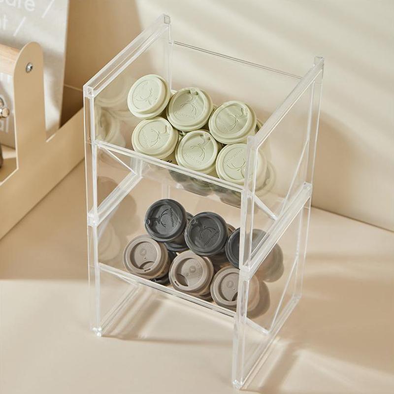 Вертикальный держатель для чайных пакетиков, штабелируемый органайзер для чайных пакетиков, прозрачный органайзер для кофе и чая, для сливок, сахара, для шкафа, кухни