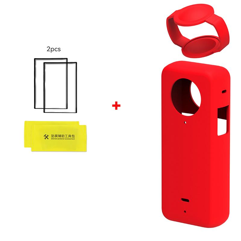 Lens Cap Protective Body Cover for Insta360 X3 Silicone Case Lenses Protector for Insta 360 X3 Anti-scratch Accessory