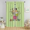 Шторы для спальни Heartstopper Partition Window Curtain for Room 2 Panel Home Interior Curtains Halloween Decoration Shades