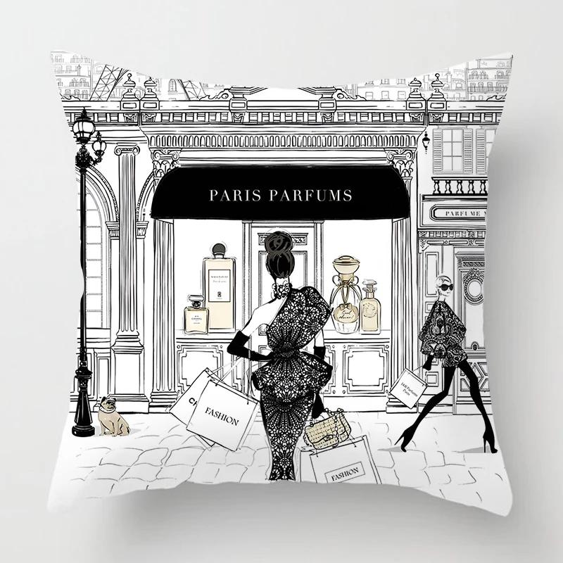 Скандинавская мода Женская наволочка Декорация Украшение дома Гостиная Диван Наволочка для подушки Украшение кровати Наволочка