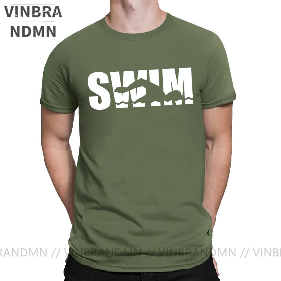 Swim Swimmin Water Sports Tshirt Unisex Novelty Cotton Tees Round Neck Classic Short Sleeve T Shirt Original Clothing