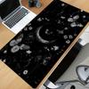 Vintage Celestial Butterfly Extended Gaming Mouse Pad NonSlip Desk Surface Mystic Starry Moon Floral Art Print For Desktop
