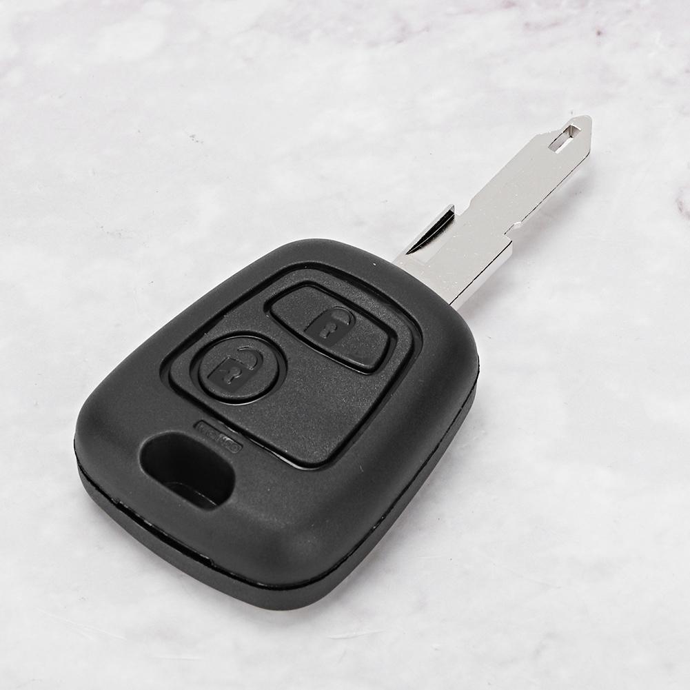 2 Buttons Key Shell Car Key Case Cover Replacement Accessory Fit for Peugeot 206 306 307