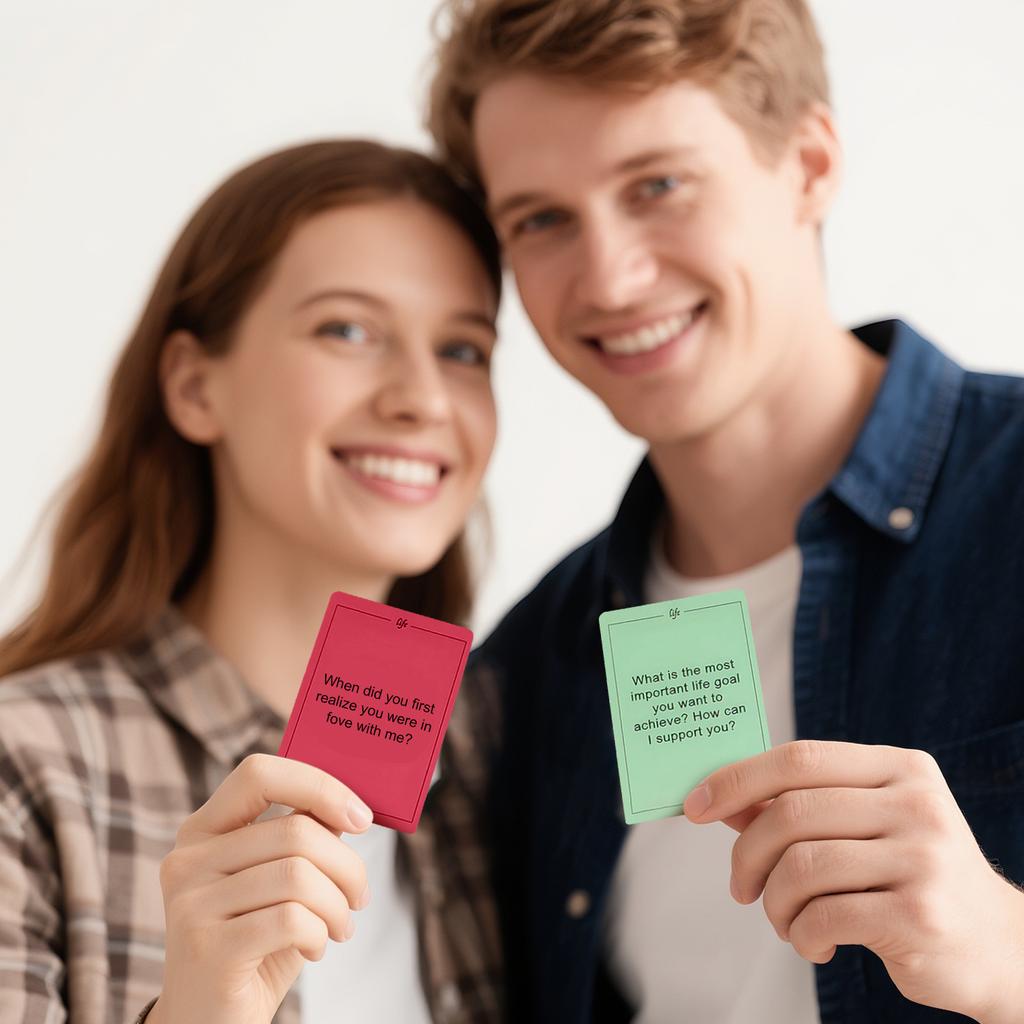 Connections, Couples Conversation Cards With 150 In-depth Questions To Build Intimacy And Trust, Relationship Card Game, Perfect For Night