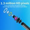 Эндоскопическая камера 2.0Mp HD бороскоп с 8 регулируемыми светодиодными лампами 8Mm Ip68 водонепроницаемая инспекционная камера поддерживает систему Ios