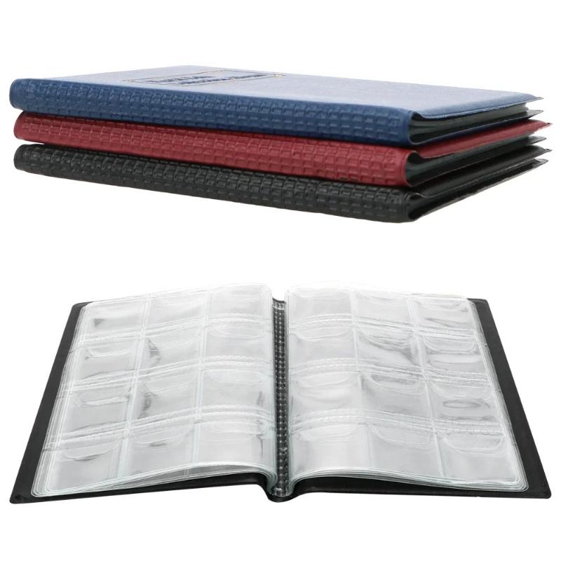 120 Pockets Coins Album Multi-Kinetic Pvc Banknotes Coin Collection Book For Collectors Badge Collect Accessories Photo Albums