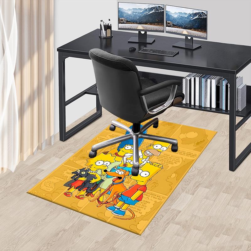 1pc Simpsons Family Portrait Carpet for Playroom Bedroom Living Room Sofa Home Decor,kids Game Area Rug Non-slip Floor Mat Y72997