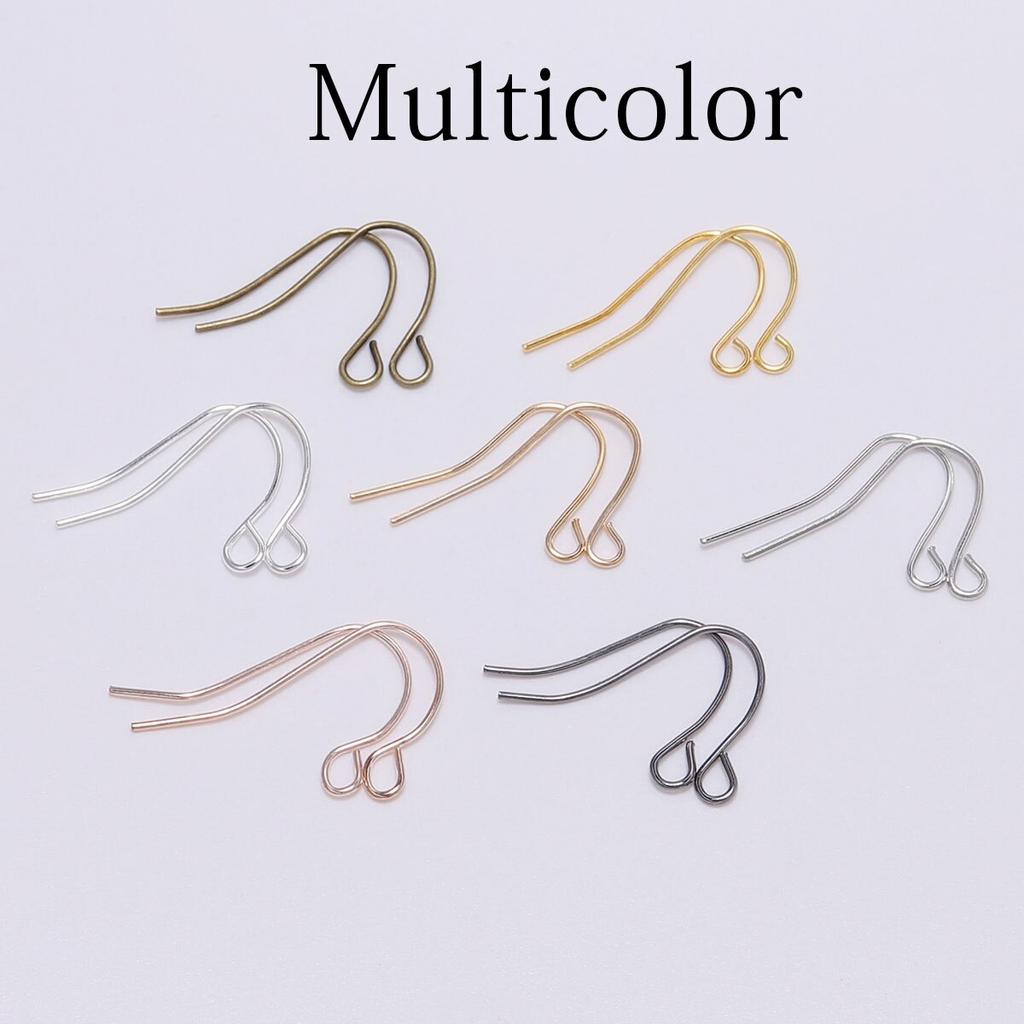 100pcs/lot 21*12mm Gold Bronze Fashion Iron Earrings Wires Hooks Ear Pin Hook For DIY Jewelry Making Accessories Supplies